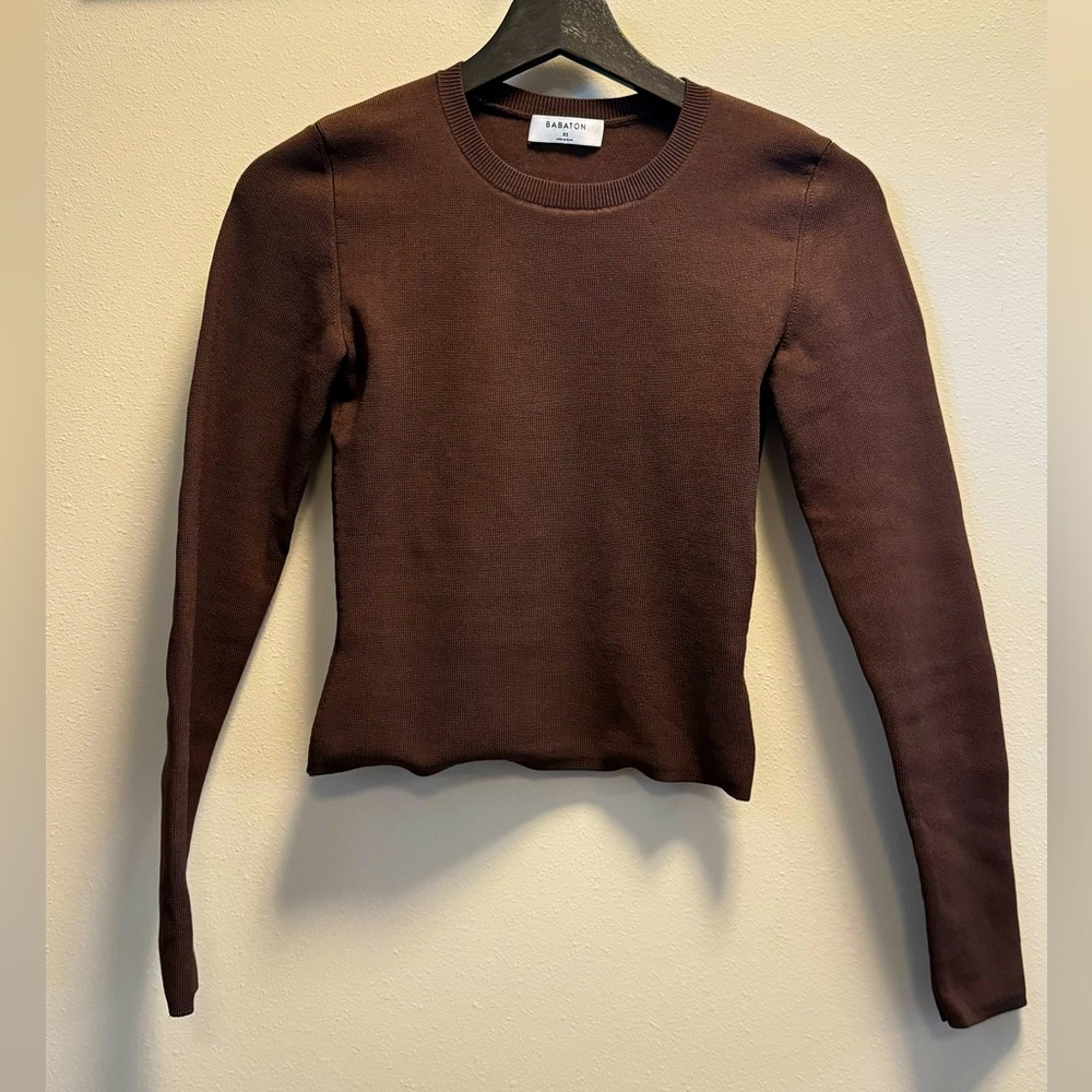 Babaton sculpted knit top